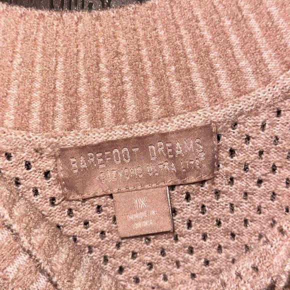 Barefoot Dreams Soft Pink Scoop Neck Sweater - Picture 4 of 5
